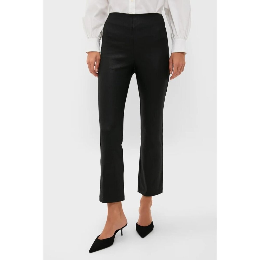 Tuckernuck Ashford Pants Womens Size S Black Wax Coated Party Holiday Capsule